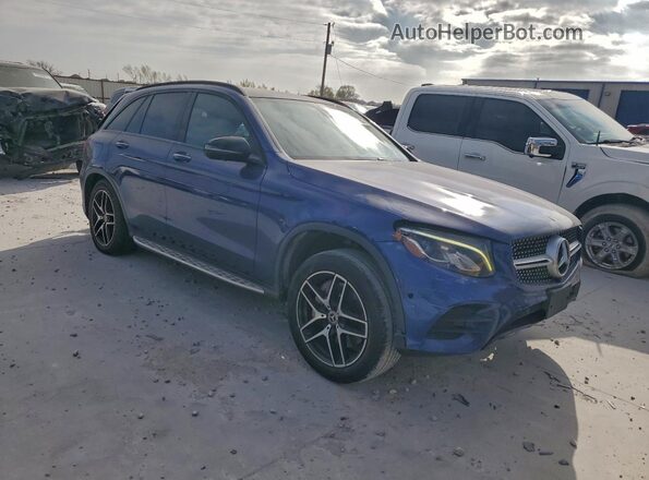 WDC0G4KB4JV076577 2018 MERCEDES-BENZ GLC-CLASS Синий Передняя правая четверть