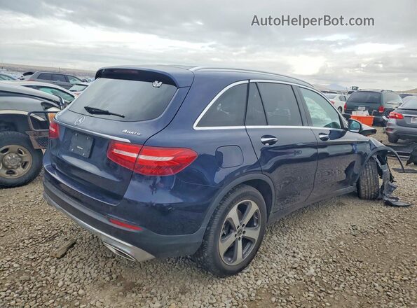 WDC0G4KB5JV076474 2018 MERCEDES-BENZ GLC-CLASS Синий Задняя правая четверть