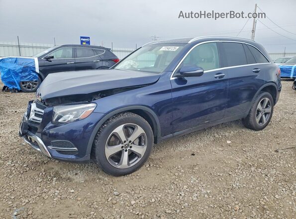 WDC0G4KB5JV076474 2018 MERCEDES-BENZ GLC-CLASS Синий Передняя левая четверть