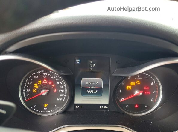 WDC0G4KB5JV076474 2018 MERCEDES-BENZ GLC-CLASS Синий Вид щитка приборов