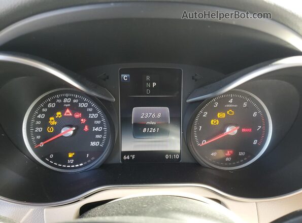 WDC0G4KB7GF089925 2016 MERCEDES-BENZ GLC-CLASS White Вид щитка приладів
