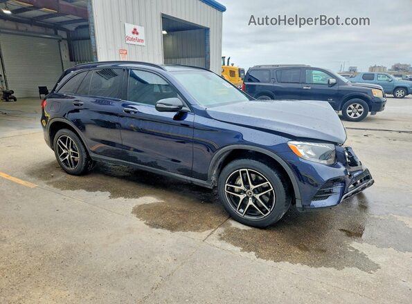 WDC0G4KB8JV099165 2018 MERCEDES-BENZ GLC-CLASS Синий Передняя правая четверть