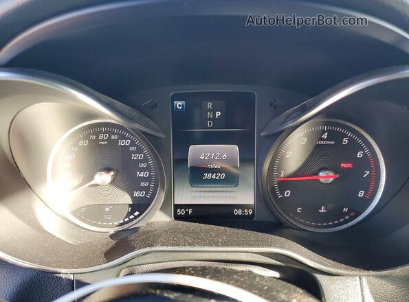 WDC0G4KBXJV018067 2018 MERCEDES-BENZ GLC-CLASS Серый Вид щитка приборов