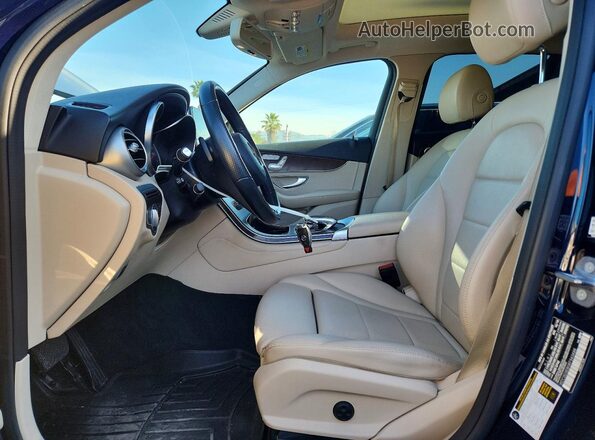 WDC0G5EB0KF543488 2019 MERCEDES-BENZ GLC-CLASS Blue Widok wnętrza z przodu