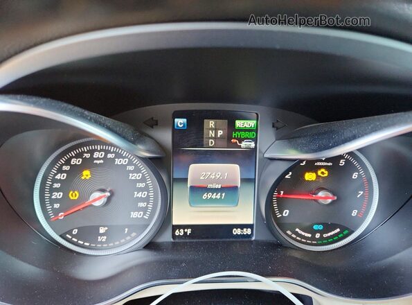 WDC0G5EB0KF543488 2019 MERCEDES-BENZ GLC-CLASS Blue Widok zestawu wskaźników