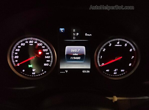 WDC0J4KB6HF245777 2017 MERCEDES-BENZ GLC-CLASS Белый Вид щитка приборов