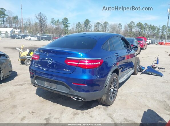 WDC0J4KB6JF356934 2018 MERCEDES-BENZ GLC 300 COUPE Синий Задняя правая четверть