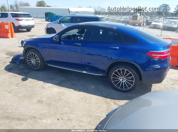 WDC0J4KB6JF356934 2018 MERCEDES-BENZ GLC 300 COUPE Синий Задняя левая четверть