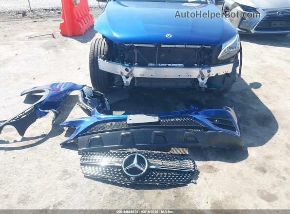 WDC0J4KB6JF356934 2018 MERCEDES-BENZ GLC 300 COUPE Синий Вид спереди