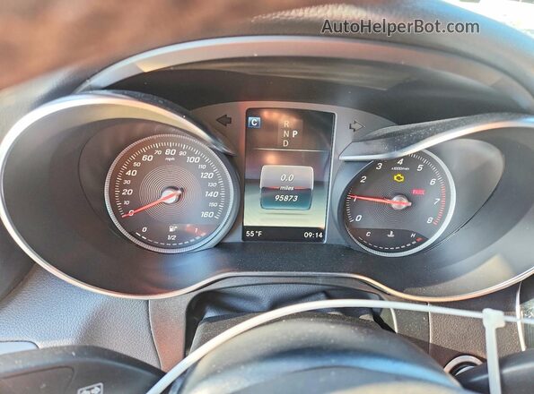 WDC0J4KB9KF664553 2019 MERCEDES-BENZ GLC-CLASS White Instrument cluster view