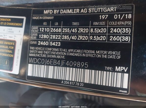 WDC0J6EB4JF409895 2018 MERCEDES-BENZ AMG GLE 43 COUPE Black Вид підкапотного простору