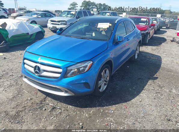 WDCTG4EB0HJ339917 2017 MERCEDES-BENZ GLA 250 Blue წინა მარცხენა ხედი სამი მეოთხედიდან