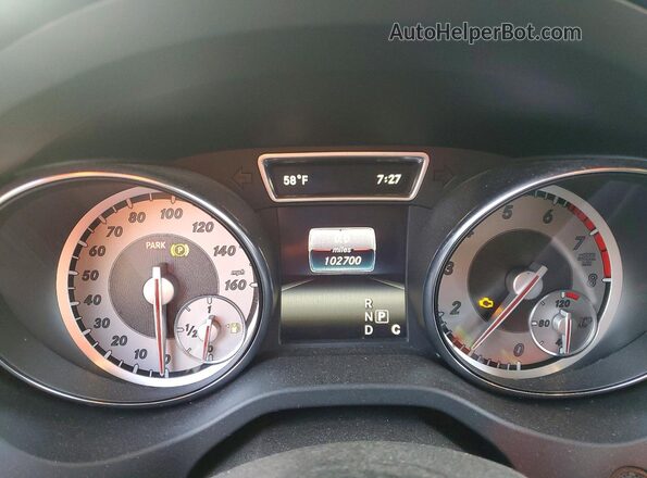 WDCTG4EB8GJ192809 2016 MERCEDES-BENZ GLA Black Widok zestawu wskaźników