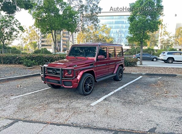 WDCYC7DH5JX295246 2018 MERCEDES-BENZ G-CLASS Burgundy Задня ліва чверть