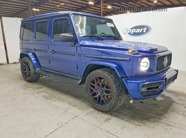 WDCYC7HJ8KX302009 2019 MERCEDES-BENZ G-CLASS Синий Передняя правая четверть