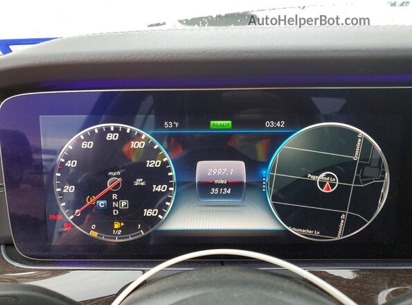 WDD2J5JB0LA051070 2020 MERCEDES-BENZ CLS-CLASS Белый Вид щитка приборов