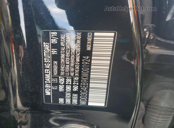 WDD3G4EB9KW001924 2019 MERCEDES-BENZ A Black Widok komory silnika