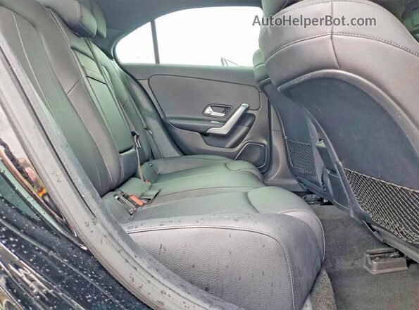 WDD3G4EB9KW017296 2019 MERCEDES-BENZ A Black Rear seats view