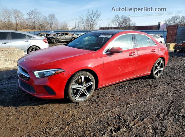WDD3G4FB1KW022362 2019 MERCEDES-BENZ A Red წინა მარცხენა ხედი სამი მეოთხედიდან