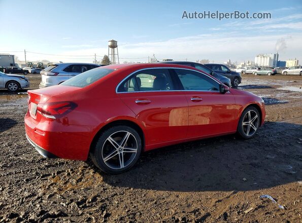 WDD3G4FB1KW022362 2019 MERCEDES-BENZ A Red უკანა მარჯვენა
