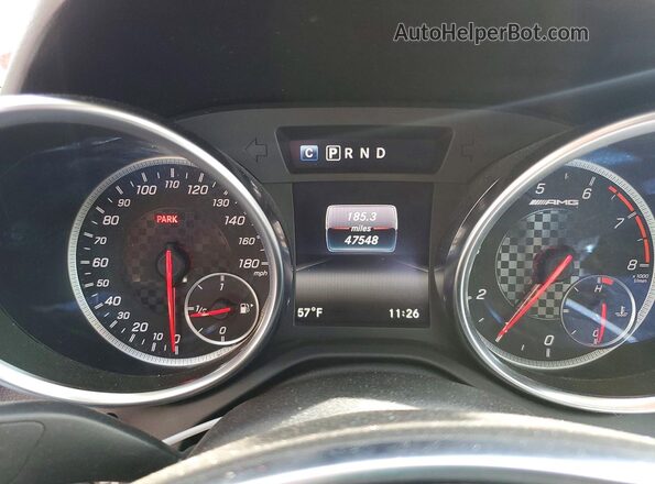 WDDPK6GA6HF136657 2017 MERCEDES-BENZ SLC Red Vista del cuadro de instrumentos