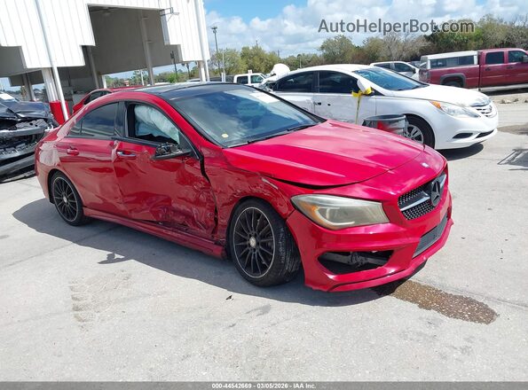 WDDSJ4EB0GN318291 2016 MERCEDES-BENZ CLA 250 Красный Передняя правая четверть