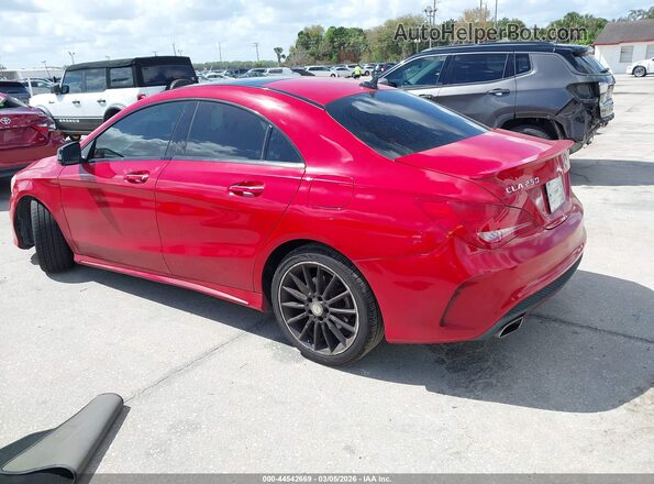 WDDSJ4EB0GN318291 2016 MERCEDES-BENZ CLA 250 Красный Задняя левая четверть