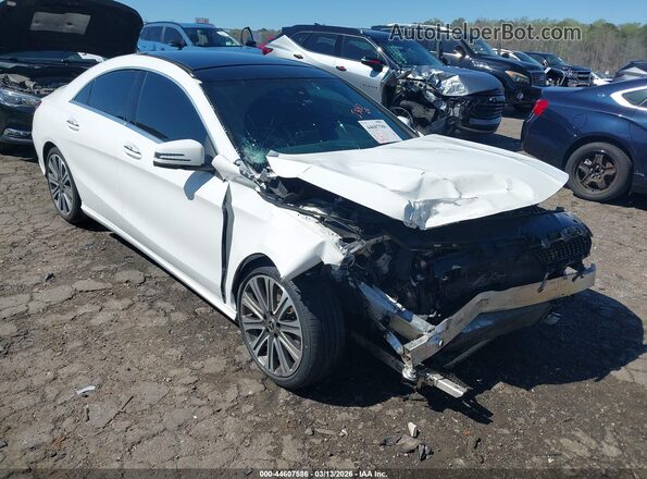WDDSJ4EB0JN692312 2018 MERCEDES-BENZ CLA 250 Белый Передняя правая четверть