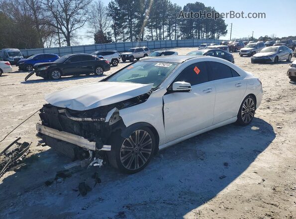 WDDSJ4EB1KN752115 2019 MERCEDES-BENZ CLA-CLASS White წინა მარცხენა ხედი სამი მეოთხედიდან
