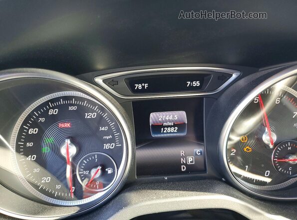 WDDSJ4EB2KN718717 2019 MERCEDES-BENZ CLA-CLASS Black Widok zestawu wskaźników