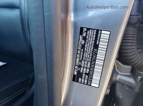 WDDSJ4EB3KN704728 2019 MERCEDES-BENZ CLA-CLASS Charcoal Widok komory silnika