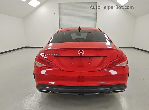 WDDSJ4EB4JN609643 2018 MERCEDES-BENZ CLA-CLASS Red Vista trasera