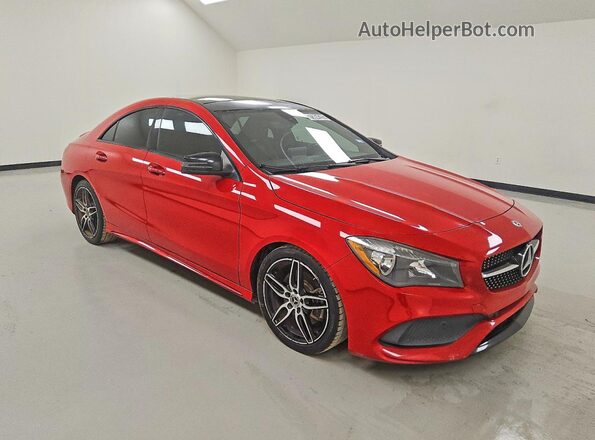 WDDSJ4EB4JN609643 2018 MERCEDES-BENZ CLA-CLASS Red Delantero derecho