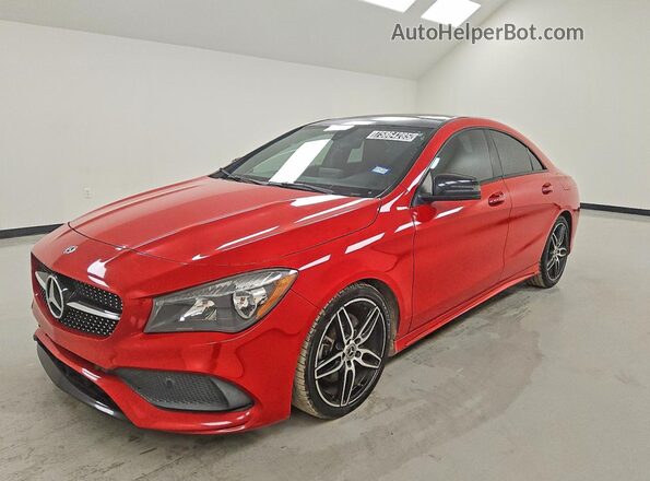 WDDSJ4EB4JN609643 2018 MERCEDES-BENZ CLA-CLASS Red Vista tres cuartos delantera izquierda