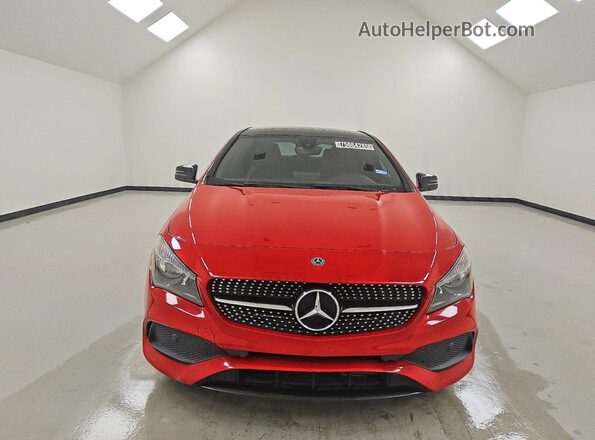 WDDSJ4EB4JN609643 2018 MERCEDES-BENZ CLA-CLASS Red Vista frontal
