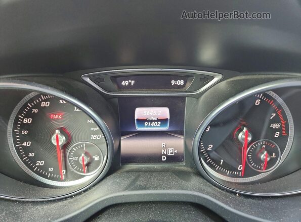 WDDSJ4EB5JN604290 2018 MERCEDES-BENZ CLA-CLASS Black Widok zestawu wskaźników