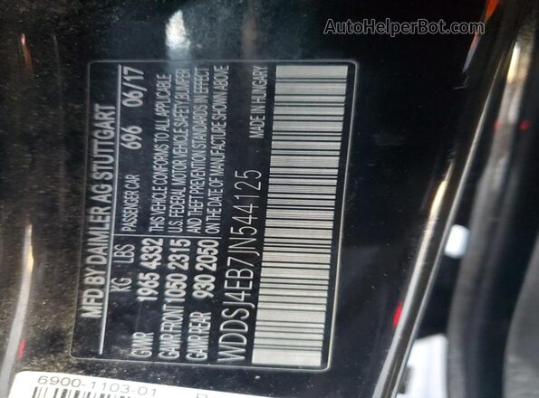 WDDSJ4EB7JN544125 2018 MERCEDES-BENZ CLA-CLASS Black Engine compartment view