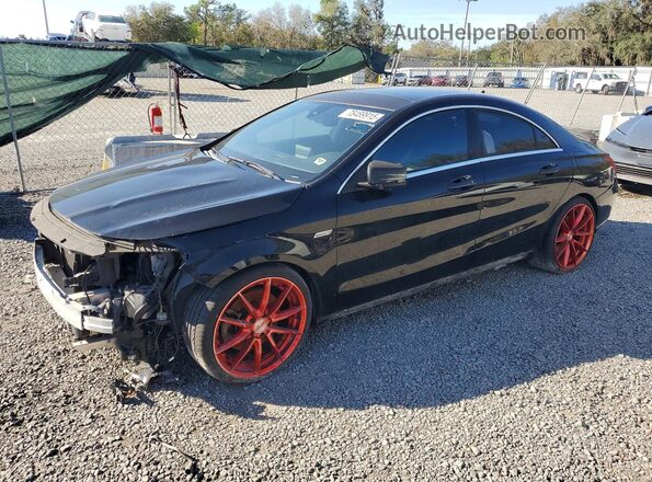 WDDSJ4EB8GN341835 2016 MERCEDES-BENZ CLA-CLASS Черный Передняя левая четверть