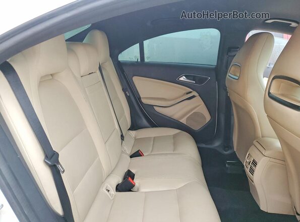WDDSJ4EB9HN467185 2017 MERCEDES-BENZ CLA-CLASS White უკანა სავარძლების ხედი