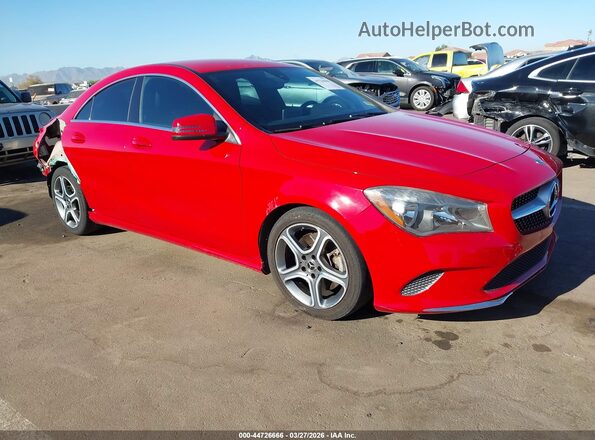 WDDSJ4EB9JN590412 2018 MERCEDES-BENZ CLA 250 Red Передня права чверть