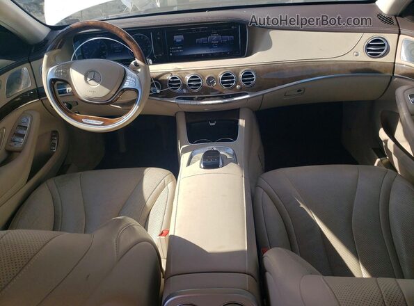 WDDUG6DB5HA296527 2017 MERCEDES-BENZ S White Widok deski rozdzielczej