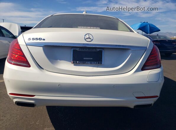 WDDUG6DB5HA296527 2017 MERCEDES-BENZ S White Widok z tyłu