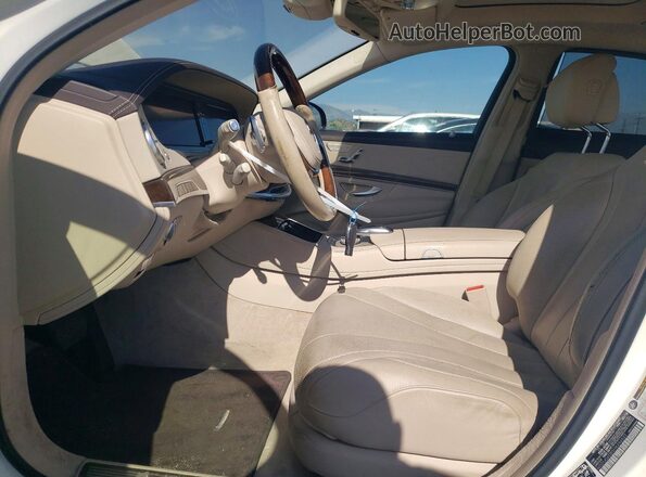 WDDUG6DB5HA296527 2017 MERCEDES-BENZ S White Widok wnętrza z przodu