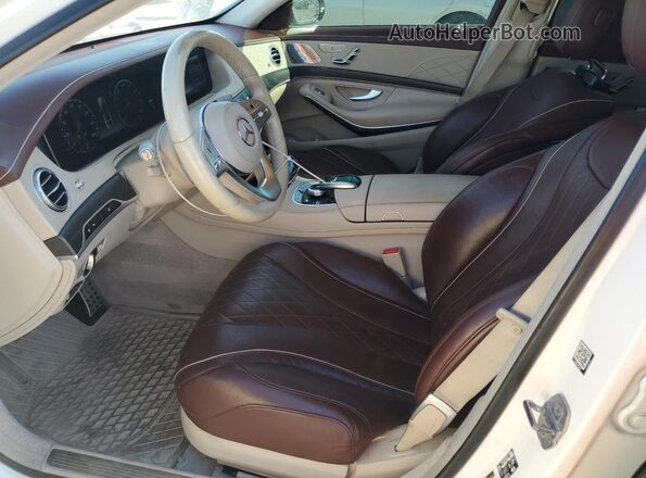 WDDUG6EB2JA388523 2018 MERCEDES-BENZ S White Widok wnętrza z przodu