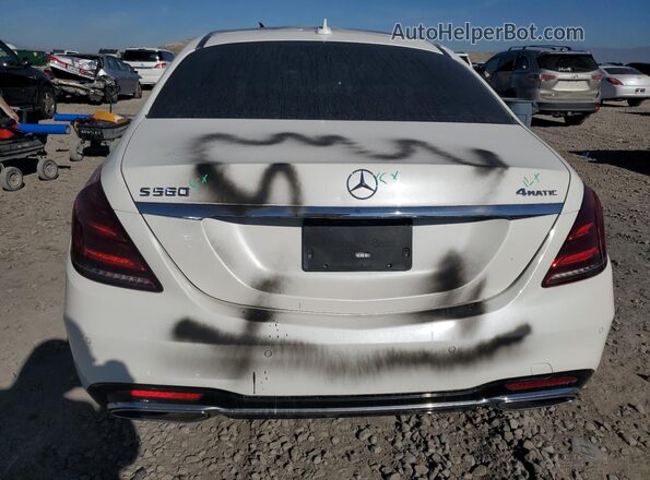 WDDUG6EB2JA388523 2018 MERCEDES-BENZ S White Widok z tyłu