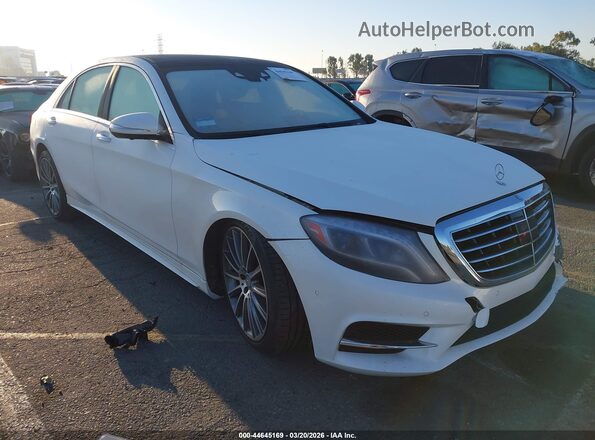 WDDUG8CB0GA211430 2016 MERCEDES-BENZ S-CLASS Белый Передняя правая четверть