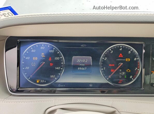 WDDUG8CB2HA315144 2017 MERCEDES-BENZ S Gray Widok zestawu wskaźników
