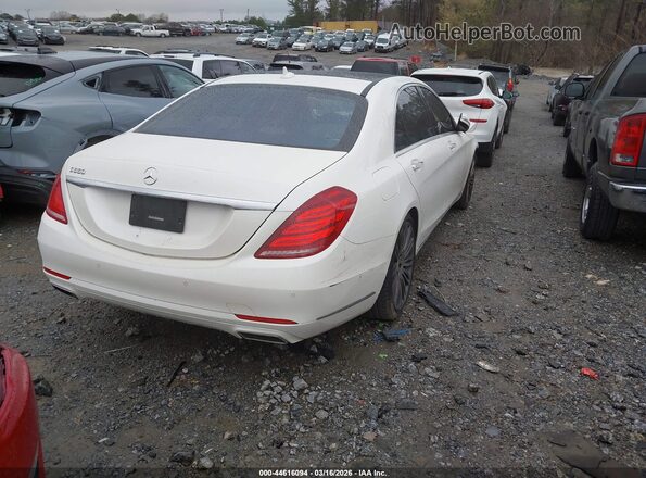 WDDUG8CB5GA276368 2016 MERCEDES-BENZ S-CLASS Белый Задняя правая четверть