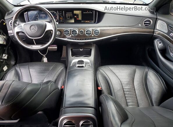 WDDUG8CB9GA220904 2016 MERCEDES-BENZ S Black Առջևի վահանակի տեսք
