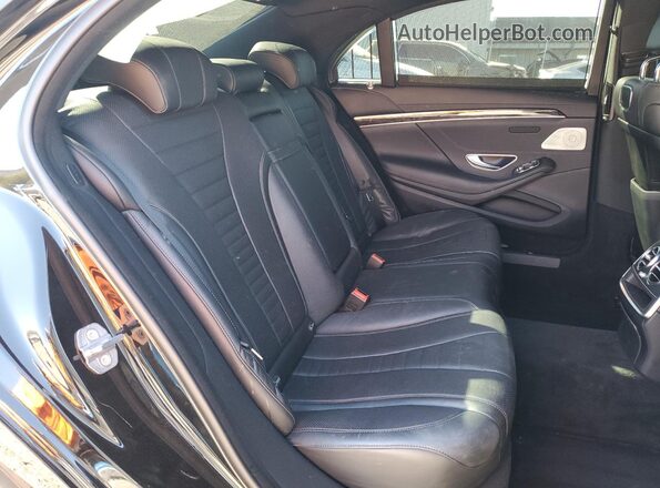 WDDUG8DB4KA495524 2019 MERCEDES-BENZ S Черный Вид задних сидений